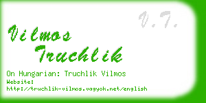 vilmos truchlik business card